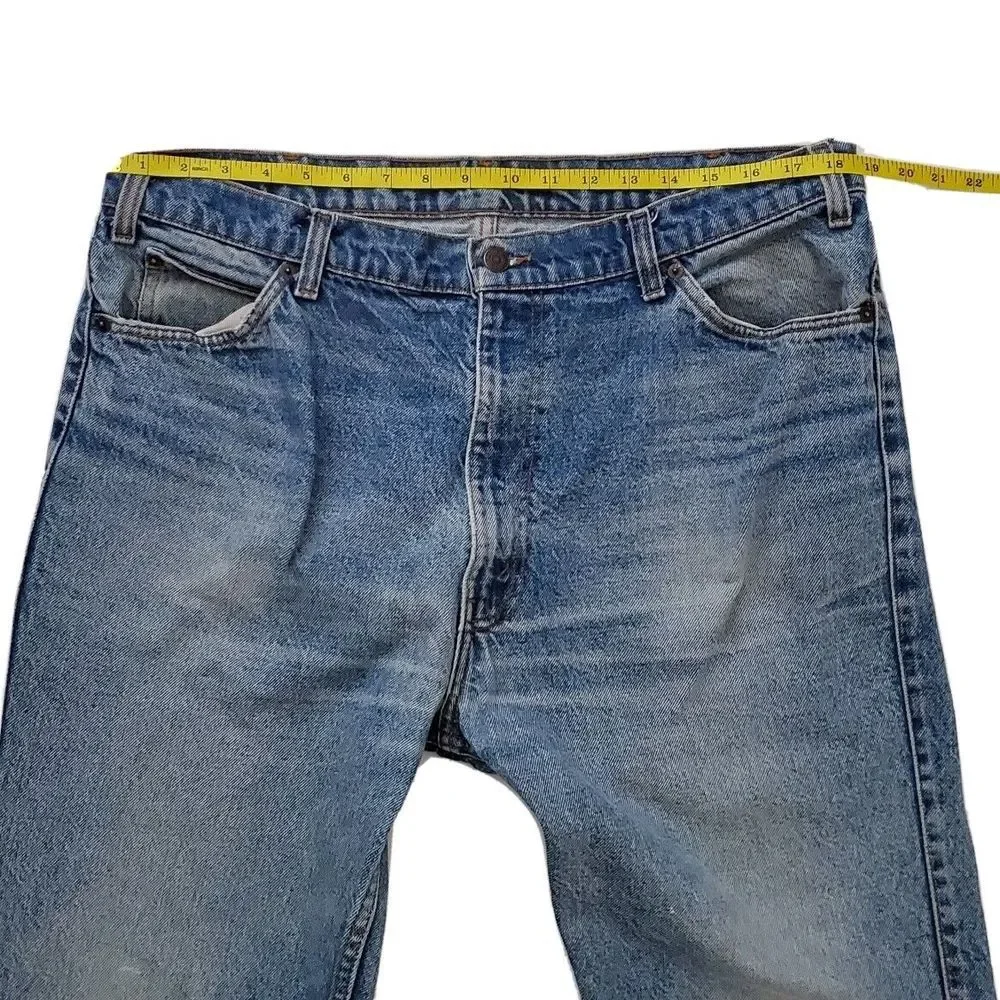 Vintage Levi's (Mens 36 x 34) Two‎ Horse Brand Blue Denim Jeans Leather Tab
